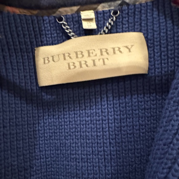 Burberry Navy and Black Knit Cardigan - Picture 3 of 5